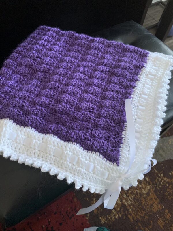 Crocheted Blanket - Baby (YOUR CHOICE OF COLOR)